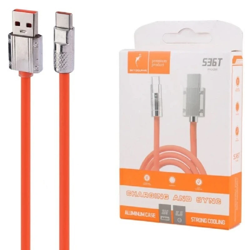 کابل تایپ سی اسکای دلفین مدل S36T طول 1 متر فست شارژ (2.4 آمپر)